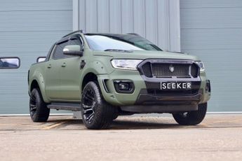 Ford Ranger DERANGED WILDTRAK IN MATT ARMY WRAP HUGE STYLING SPEND