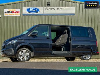 Volkswagen Transporter Crew Cab LWB L2H1 T32 150BHP Kombi Highline Alloys Air Con Senso