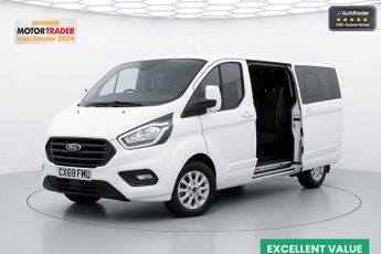 Ford Transit Custom Crew Cab AUTO SWB L1H1 Limited Alloys Air Con Sensors EURO 6