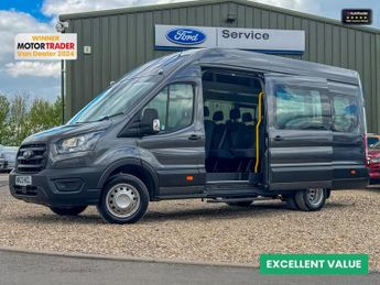 Ford Transit AUTO 16 Seat Minibus L4H3 High Roof AIR CON SUN ROOF165Bhp Heate