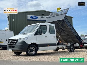 Mercedes Sprinter Tipper LWB Crew Cab L3 315 Cdi Progressive Cruise EURO 6