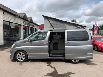 Nissan Elgrand 3.5 V6  Automatic Highway Star 4 berth Camper van with pop up ro