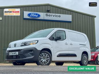 Peugeot Partner LWB L2H1 Low Roof Bluehdi Asphalt Air Con Cruise EURO 6
