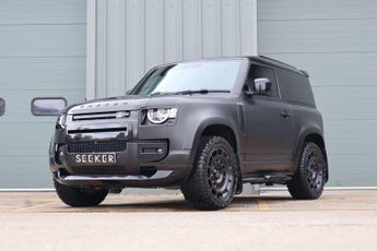 Land Rover Defender D250 HARD TOP MHEV styled by Seeker with a matt PPF award winnin