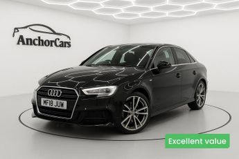 Audi A3 1.5 TFSI CoD Black Edition Saloon 4dr Petrol S Tronic Euro 6 (s/