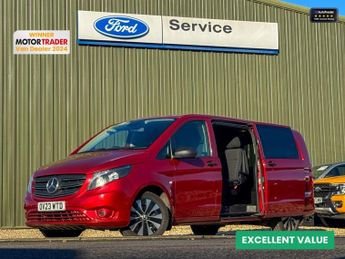 Mercedes Vito Crew Cab AUTO XLWB L3H1 Premium Plus 116 Alloys Sensors Tow Bar 