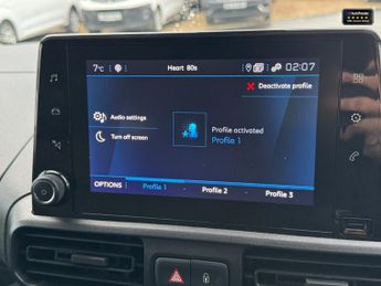 Peugeot Partner AUTO SWB L1H1 Asphalt Premium Plus Air Con Alloys Nav Sensors EU