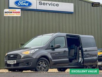 Ford Transit Connect Crew Cab LWB L2H1 Low Roof Leader 240 Air Con Camera Nav EURO 6