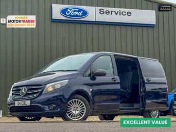 Mercedes Vito Crew Cab AUTO LWB L2H1 116 Air Con Alloys Camera Nav Sensors EUR