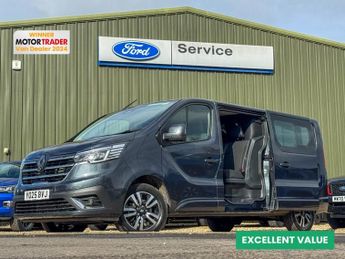 Renault Trafic AUTO Crew Cab LWB L2H1 Extra Sporti EAG-9 Nav Sensors EURO 6