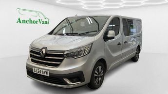 Renault Trafic Crew Cab AUTO LWB L2H1 Low Roof Sport LL30 Air Con Alloys Sensor