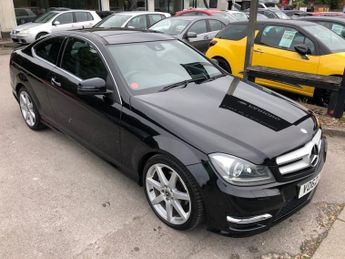 Mercedes-Benz C Class C180 BLUEEFFICIENCY AMG SPORT 1.6 Petrol Coupe Automatic