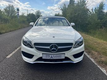 Mercedes-Benz C Class C200 AMG Line Convertible Auto Petrol BEIGE LEATHER/BLUE CONVERT