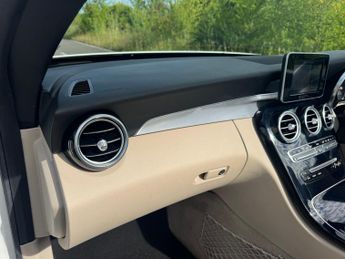 Mercedes-Benz C Class C200 AMG Line Convertible Auto Petrol BEIGE LEATHER/BLUE CONVERT