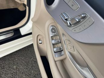 Mercedes-Benz C Class C200 AMG Line Convertible Auto Petrol BEIGE LEATHER/BLUE CONVERT