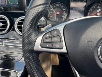 Mercedes-Benz C Class C200 AMG Line Convertible Auto Petrol BEIGE LEATHER/BLUE CONVERT