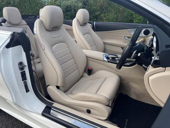 Mercedes-Benz C Class C200 AMG Line Convertible Auto Petrol BEIGE LEATHER/BLUE CONVERT