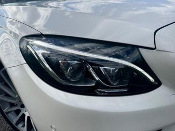 Mercedes-Benz C Class C200 AMG Line Convertible Auto Petrol BEIGE LEATHER/BLUE CONVERT