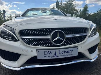 Mercedes-Benz C Class C200 AMG Line Convertible Auto Petrol BEIGE LEATHER/BLUE CONVERT