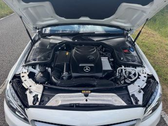 Mercedes-Benz C Class C200 AMG Line Convertible Auto Petrol BEIGE LEATHER/BLUE CONVERT