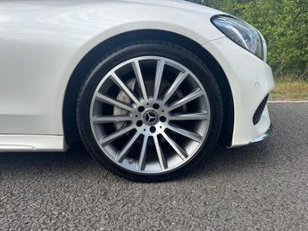 Mercedes-Benz C Class C200 AMG Line Convertible Auto Petrol BEIGE LEATHER/BLUE CONVERT