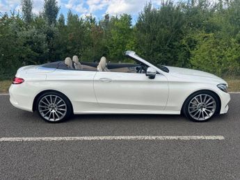Mercedes-Benz C Class C200 AMG Line Convertible Auto Petrol BEIGE LEATHER/BLUE CONVERT