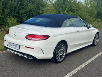 Mercedes-Benz C Class C200 AMG Line Convertible Auto Petrol BEIGE LEATHER/BLUE CONVERT