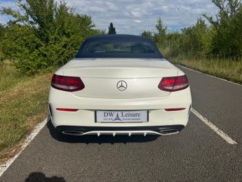 Mercedes-Benz C Class C200 AMG Line Convertible Auto Petrol BEIGE LEATHER/BLUE CONVERT