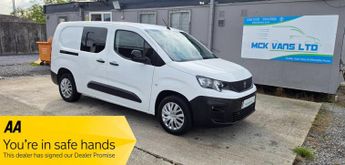 Peugeot Partner PROFESSIONAL 850 L2 H1 5 SEATER CREW VAN 1.5 HDI 100ps EU6 NO VA