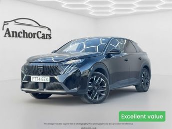 Peugeot 3008 1.2 GT SUV 5dr Petrol Hybrid e-DSC6 Euro 6 (s/s) (136 ps)