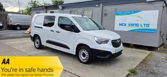 Vauxhall Combo CARGO PRIME L2 H1 2300 5 SEATER CREW VAN 1.5 TURBO D 100ps EU6