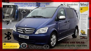 Mercedes Vito 116CDI 2.1 Compact Sport 5 Seat Crew Window Van NO VAT