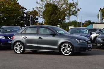 Audi A1 1.6 TDI S Line 5dr + 8 SERVICES / HALF LEATHER / ZERO TAX / BLUE