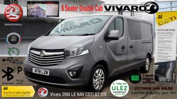 Vauxhall Vivaro 2900 1.6CDTi BiTurbo 125 ecoTEC H1 Ltd Ed Nv 6 Seater D/Cab NO V