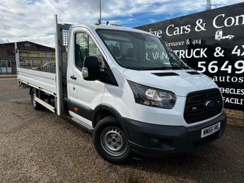 Ford Transit 350 2.0 TDCi 130ps L4 XLWB DROPSIDE PICK UP TAIL LIFT FSH NEW FO