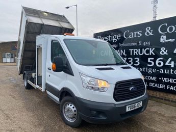 Ford Transit 470 2.2 TDCi 125ps EURO6 LWB CAGED TIPPER 50K LOW MILES 1 COUNCI