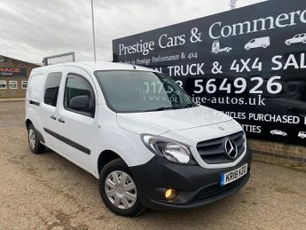 Mercedes Citan 111CDI 1.5 DIESEL 110 BHP 6 SP XLWB CREW CAB 5 SEATER VAN 84K AI