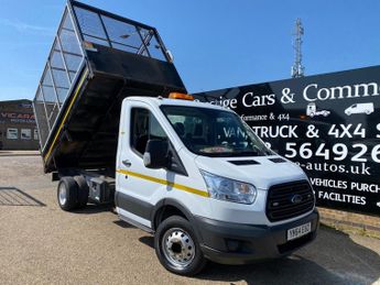 Ford Transit 350 2.2 TDCi 100ps MWB CAGED TIPPER TIPPING BOX 1 COUNCIL OWNER 