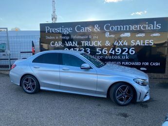 MERCEDES-BENZ C CLASS C200d AMG LINE PREMIUM EDITION 1.6 DIESEL AUTOMATIC 9 SPEED 62K 