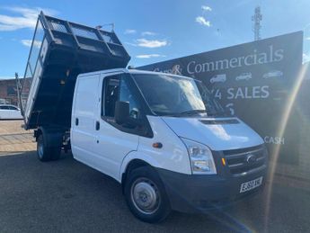 Ford Transit T350L 2.4 TDCI 140 MK7 LWB CREW CAB CAGED TIPPER DROPSIDE 6 SEAT