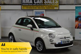 Fiat 500 1.2 Lounge 3dr [Start Stop] VERY LOW MILEAGE + PANORAMIC ROOF