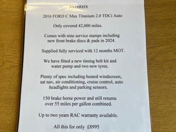 FORD C-MAX 2.0 TDCi Titanium 5dr Auto