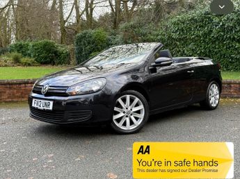 Volkswagen Golf TDi 1.6 TDI BLUEMOTION TECH S 3DR CONVERTIBLE 99K (BLACK) AA APPROVE