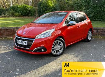 Peugeot 208 1.2 PURETECH 82 ALLURE 5DR 92K (ORANGE) F.S.H AA APPROVED 