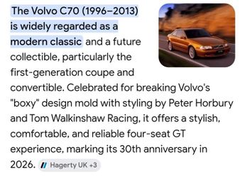 VOLVO C70 2.4i SE 2dr Geartronic