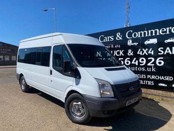 Ford Transit T350 2.2 TDCI 136 BHP LWB MEDIUM ROOF 14 SEATER MINIBUS 57K LOW 
