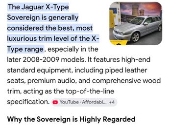 JAGUAR X-TYPE 2.2d Sovereign 2009 4dr Auto DPF