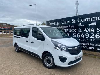 Vauxhall Vivaro 2900 1.6CDTI BiTurbo 125PS Combi 9 SEATER MPV MINIBUS 112K FSH A