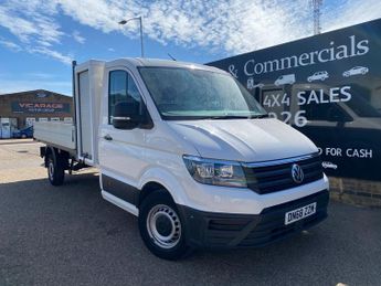 Volkswagen Crafter CR35 2.0 TDI 140PS L3 LWB DROPSIDE PICK UP TRUCK 97K FVWSH 1 OWN