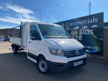 Volkswagen Crafter CR35 2.0 TDI 140PS L3 LWB CAGED DROPSIDE PICK UP TRUCK 84K FSH 1